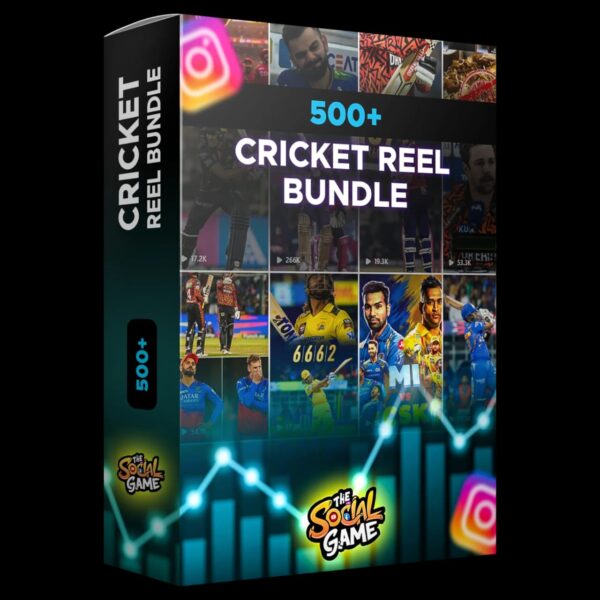 500+ CRICKET REEL BUNDLE